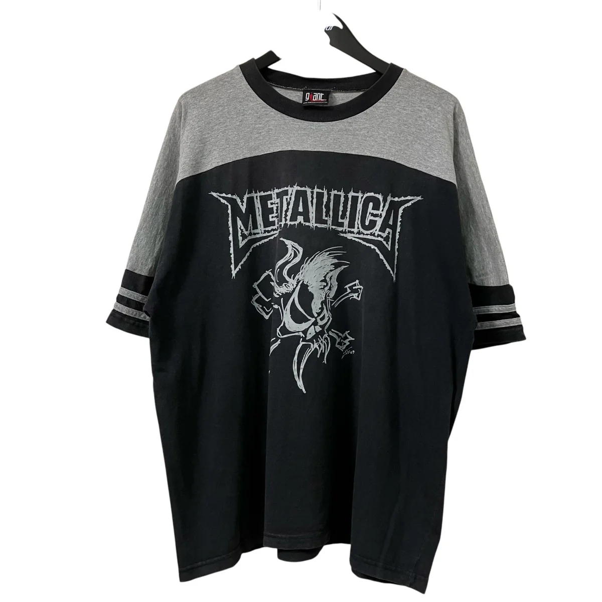 METALLICA GIANT 00s フットボールTシャツラグランTシャツ