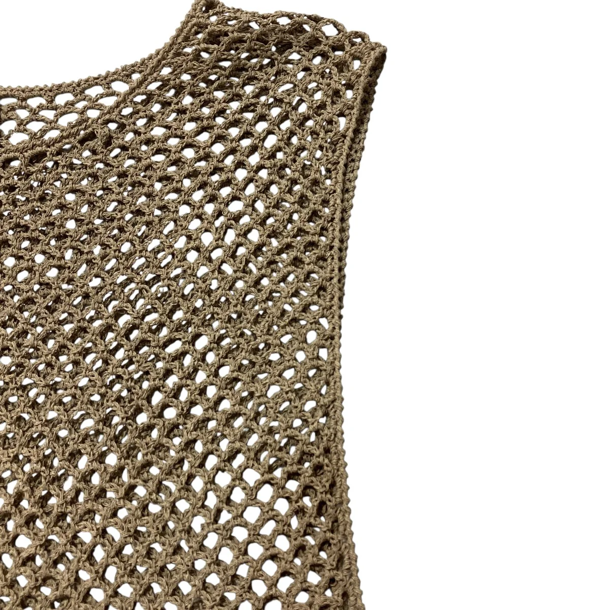MESH FRINGE NO SLEEVE KNITメッシュノースリーブワンピース8618 105 0040 - Image 4