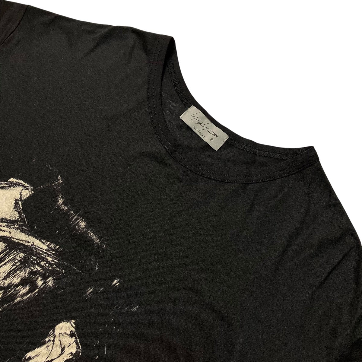 22SSSMOKING PRINT ROUND NECK SHORT SLEEVESフロントプリントＴシャツHG T70 272 - Image 3