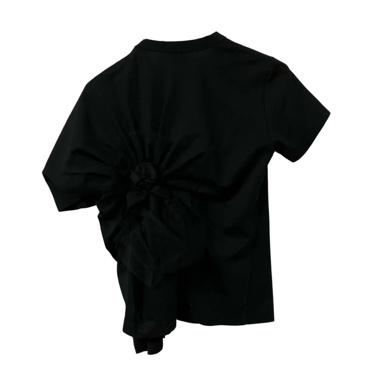 AD2022アシメントリーチュールデザインTシャツ3K-T016 - Image 2