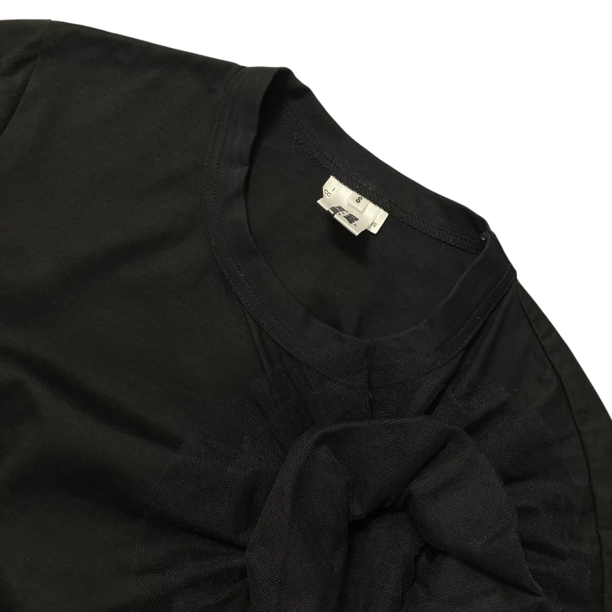 AD2022アシメントリーチュールデザインTシャツ3K-T016 - Image 3