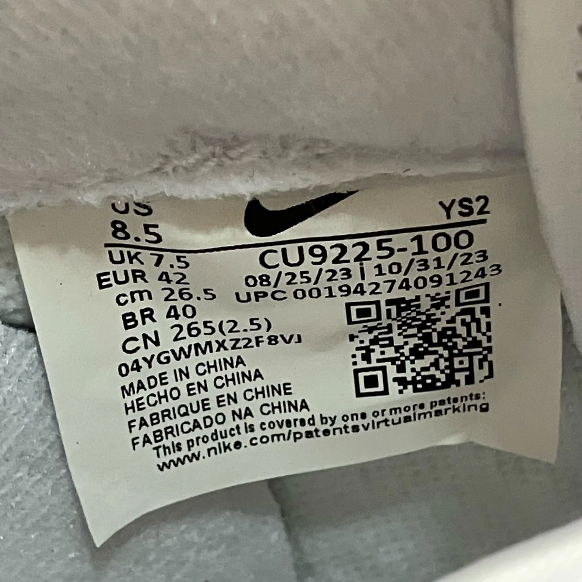 Air Force 1 Lowロ―カットスニーカーCU9225 100 - Image 6