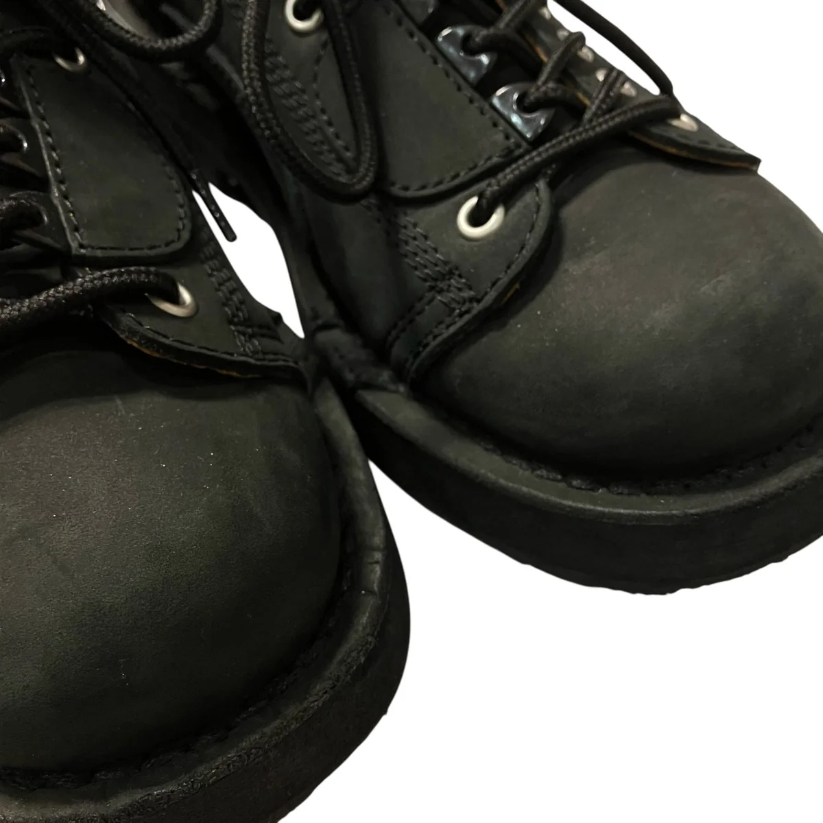 MAT SMOOTH LEATHER ZIP BIKER BOOTSミドルブーツHL E54 765 - Image 5