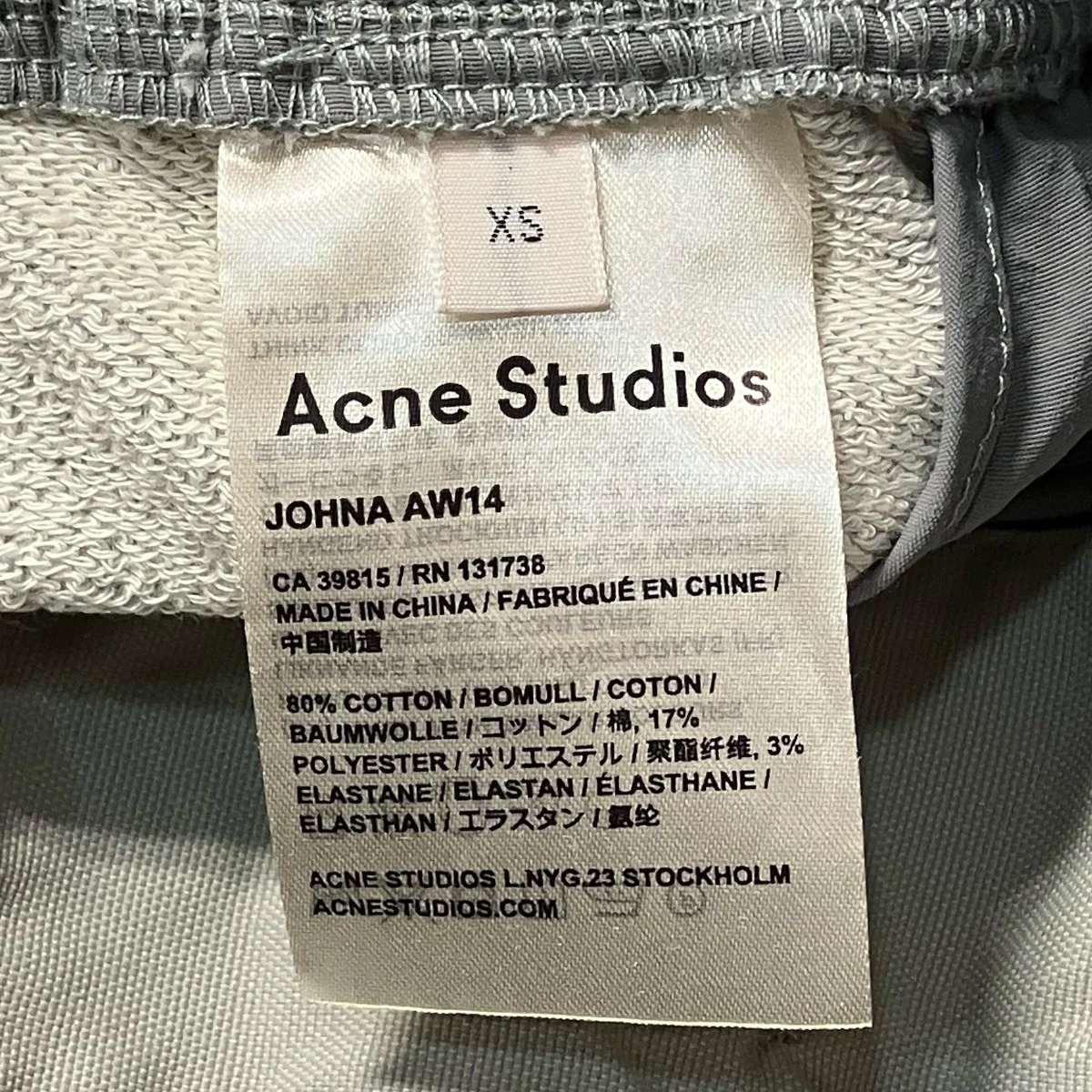 スウェットパンツJOHNA AW14 - Image 6
