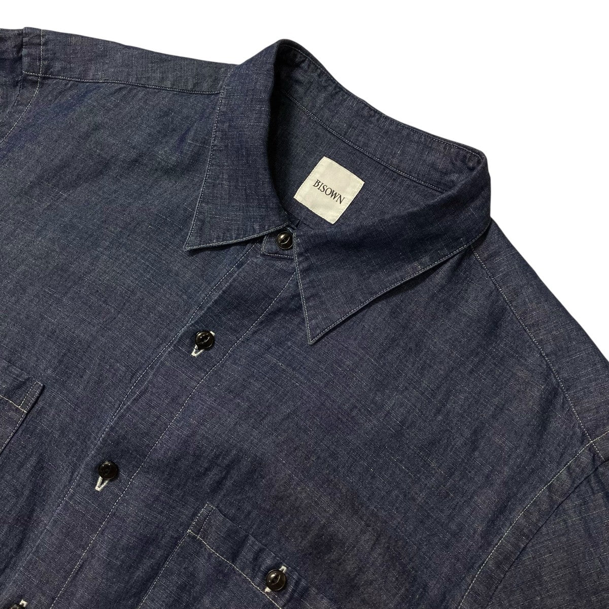 26SSCOTTON LINEN CAMBRAY SHIRTSコットンリネンシャツ26S BIS SH36 - Image 3