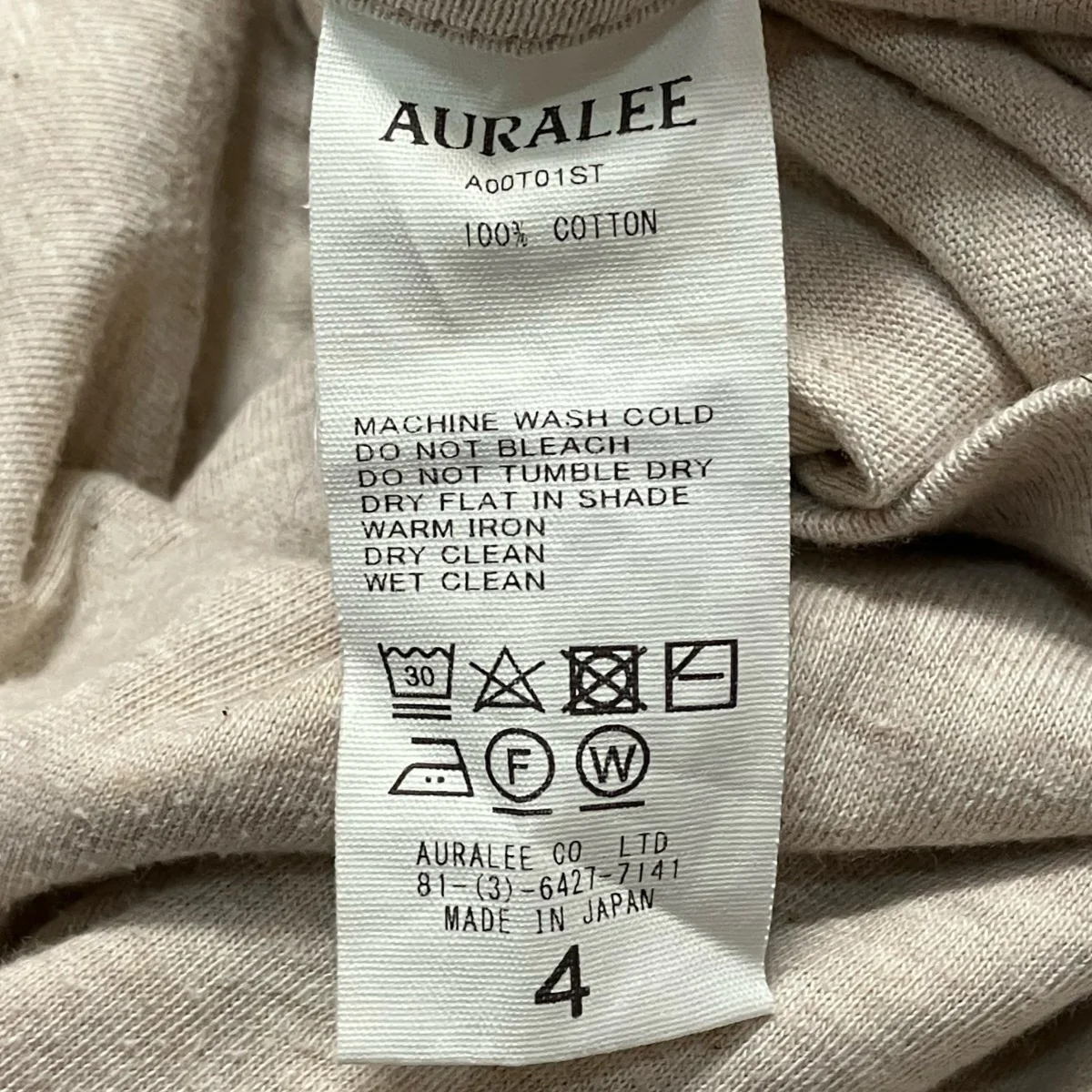 SEAMLESS CREW NECK TEEクルーネックＴシャツA00T01ST - Image 6