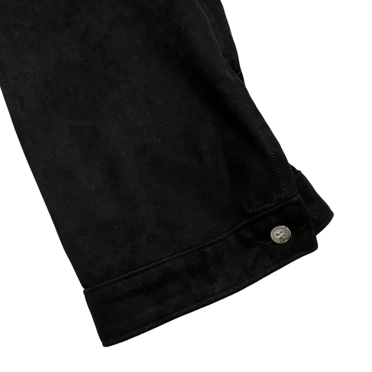 VEGAN LEATHER SKIPPER SHIRTオープンカラー長袖シャツANC SH27 - Image 4