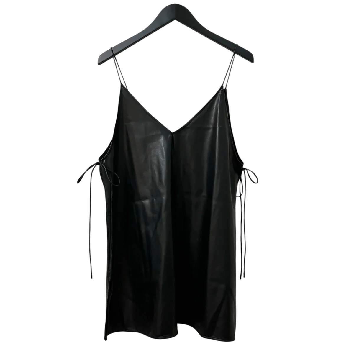 エコレザーキャミトップフェイクレザーキャミトップス0771RTW105B - Image 2