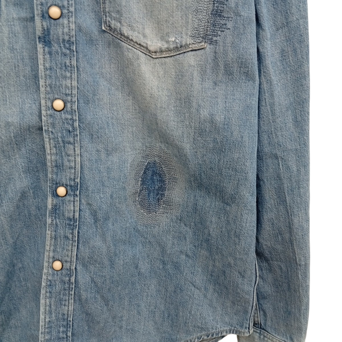 3301 Graft ShirtデニムウエスタンシャツD07392-D013-9011 - Image 7