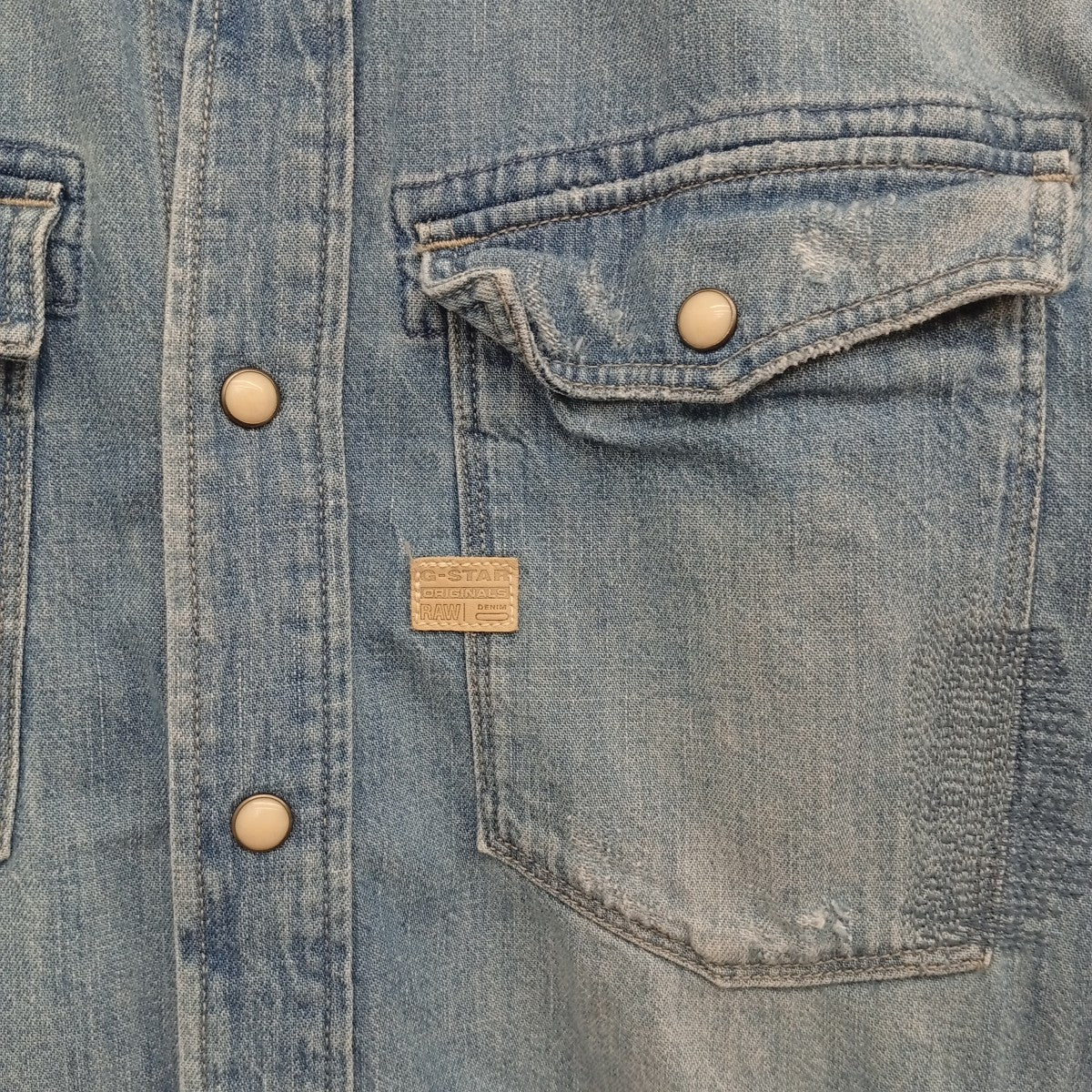 3301 Graft ShirtデニムウエスタンシャツD07392-D013-9011 - Image 8