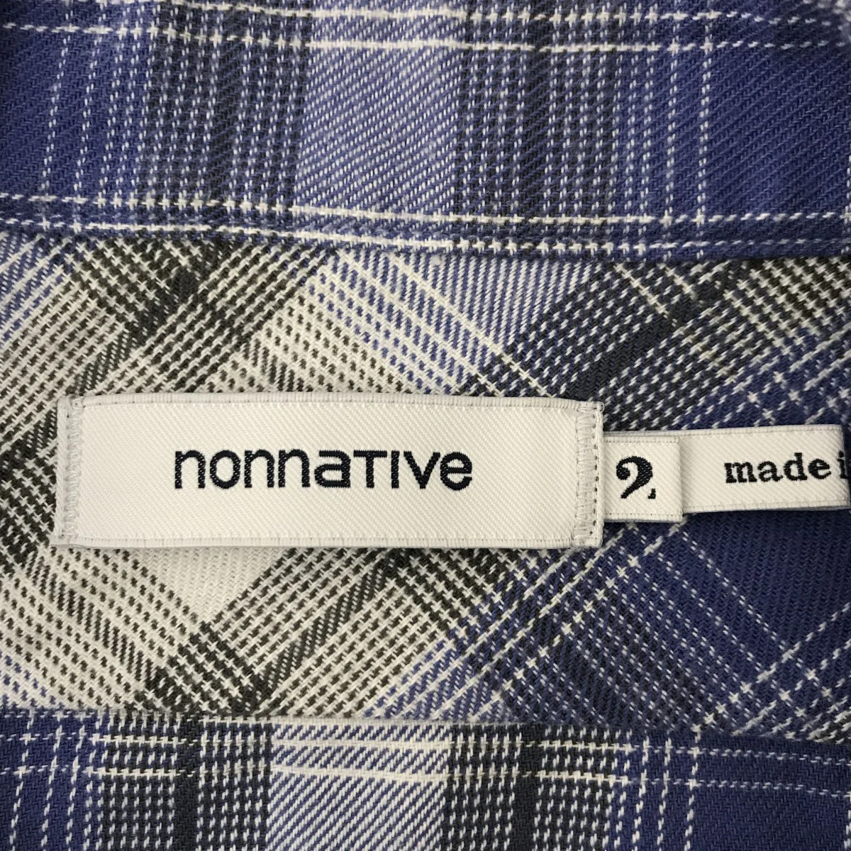 WORKER PULLOVER SHIRT RELAXED FIT COTTON OMBRE PLAIDチェックシャツNN-S3601 - Image 3