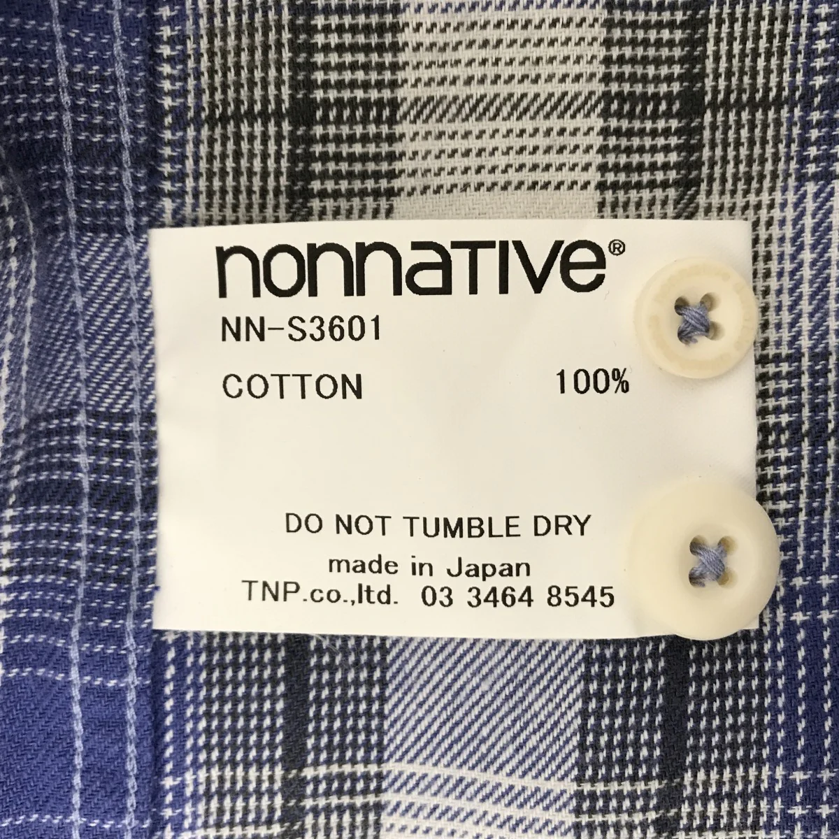 WORKER PULLOVER SHIRT RELAXED FIT COTTON OMBRE PLAIDチェックシャツNN-S3601 - Image 4