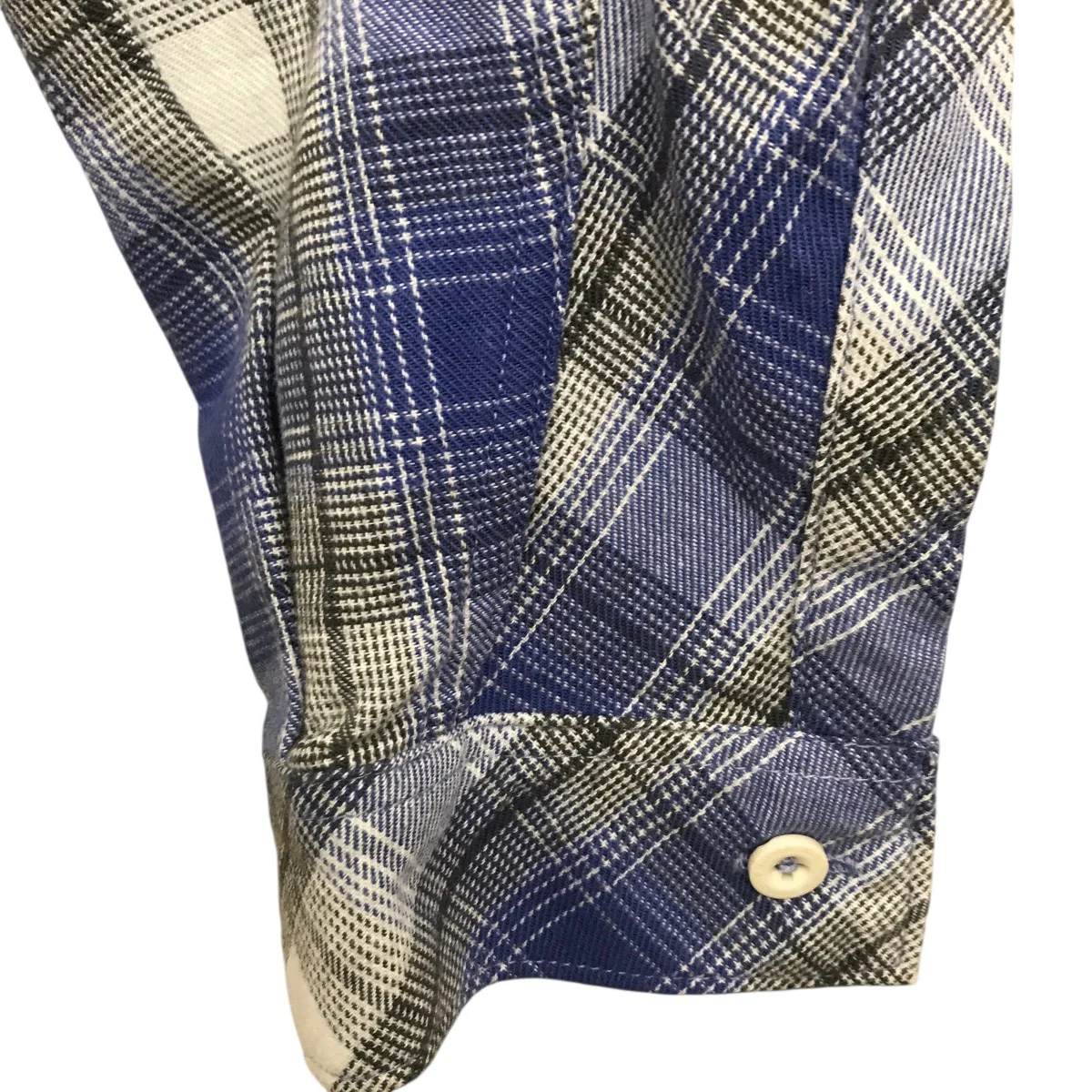 WORKER PULLOVER SHIRT RELAXED FIT COTTON OMBRE PLAIDチェックシャツNN-S3601 - Image 7
