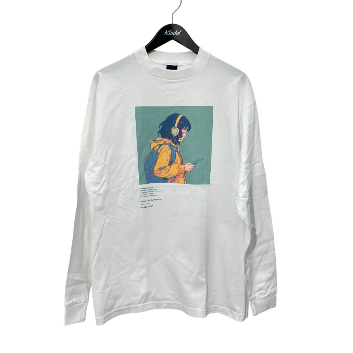 Headphone Girl L S T-shirtロングスリーブTシャツ