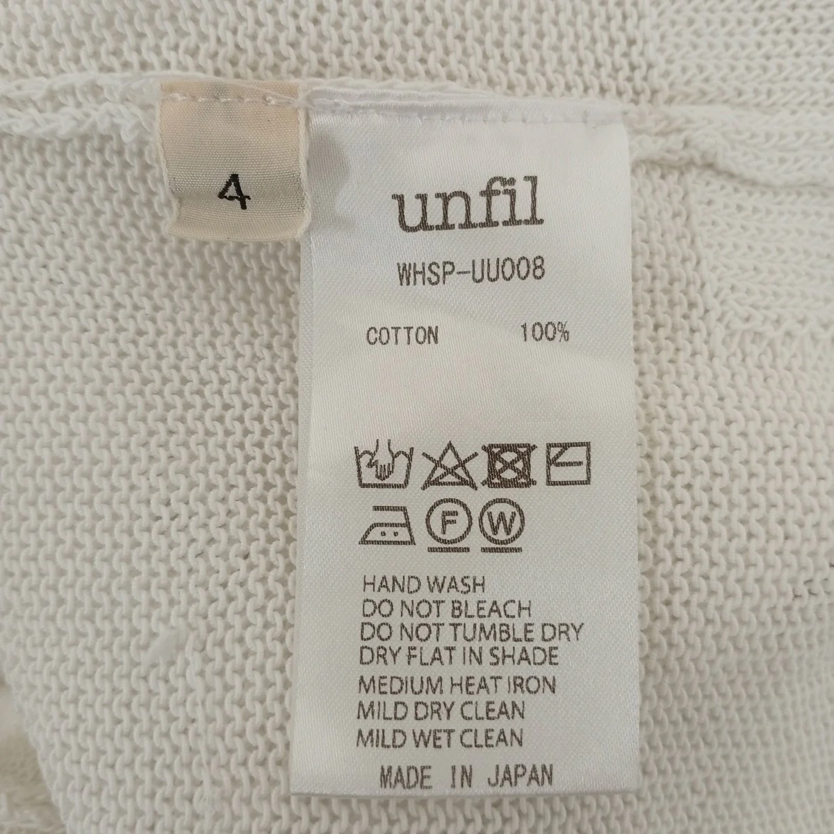 organic cotton coiled-yarn sweaterセーターWHSP-UU008 - Image 4
