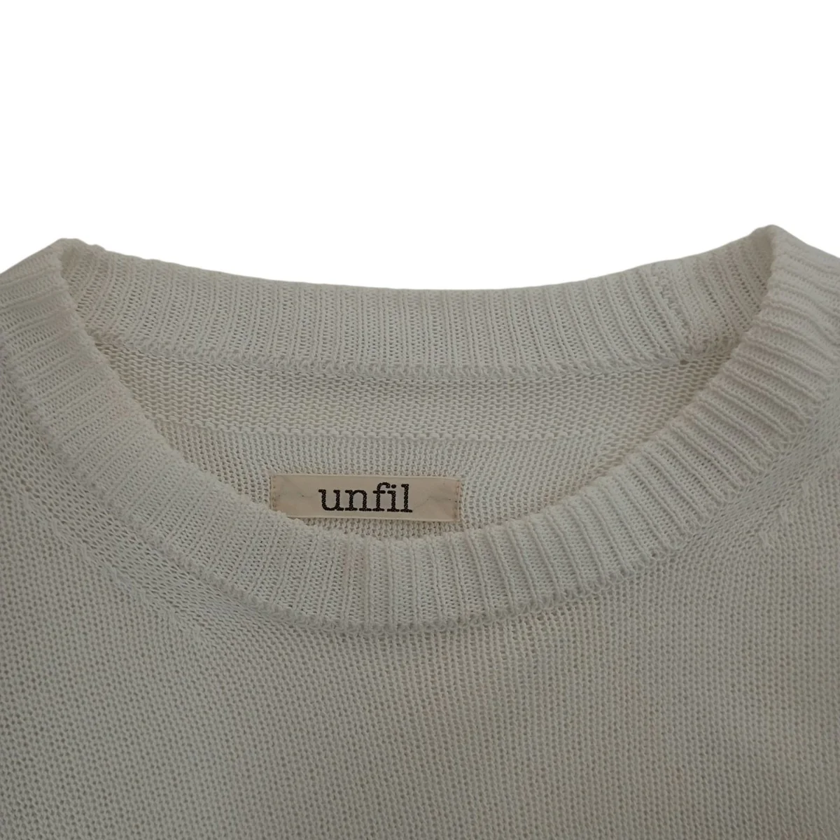 organic cotton coiled-yarn sweaterセーターWHSP-UU008 - Image 5