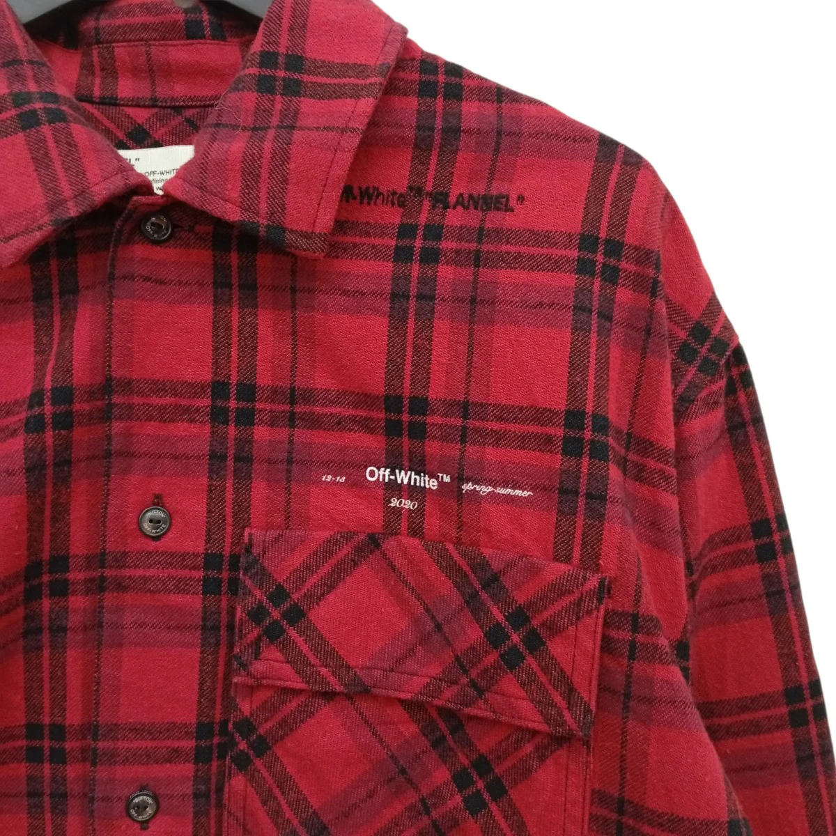 ARROW PATCHED FLANNNEL CHECK OVERSIZED SHIRTチェックシャツOMGA098R20G71021 - Image 6