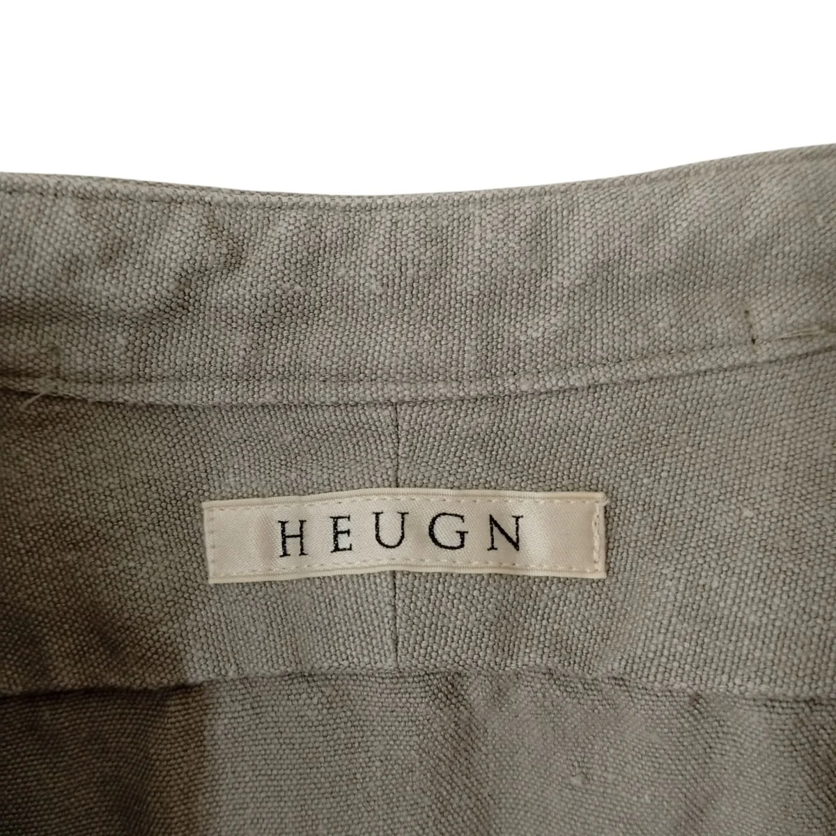 Linen Rob ヘビーリネンバンドカラーシャツSHIRT065 - Image 4