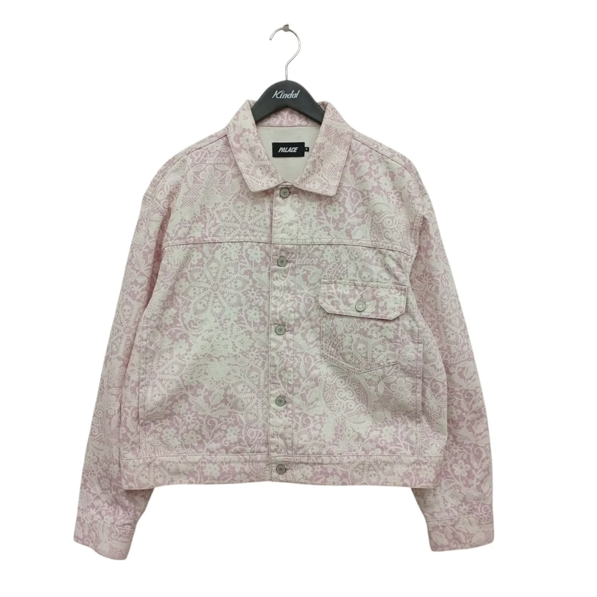 26SSLACE BLEACHED DENIM JACKET花柄デニムジャケット