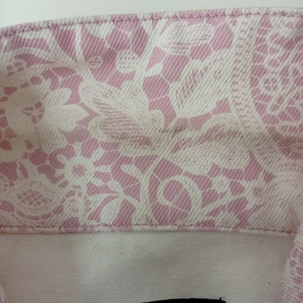 26SSLACE BLEACHED DENIM JACKET花柄デニムジャケット - Image 10