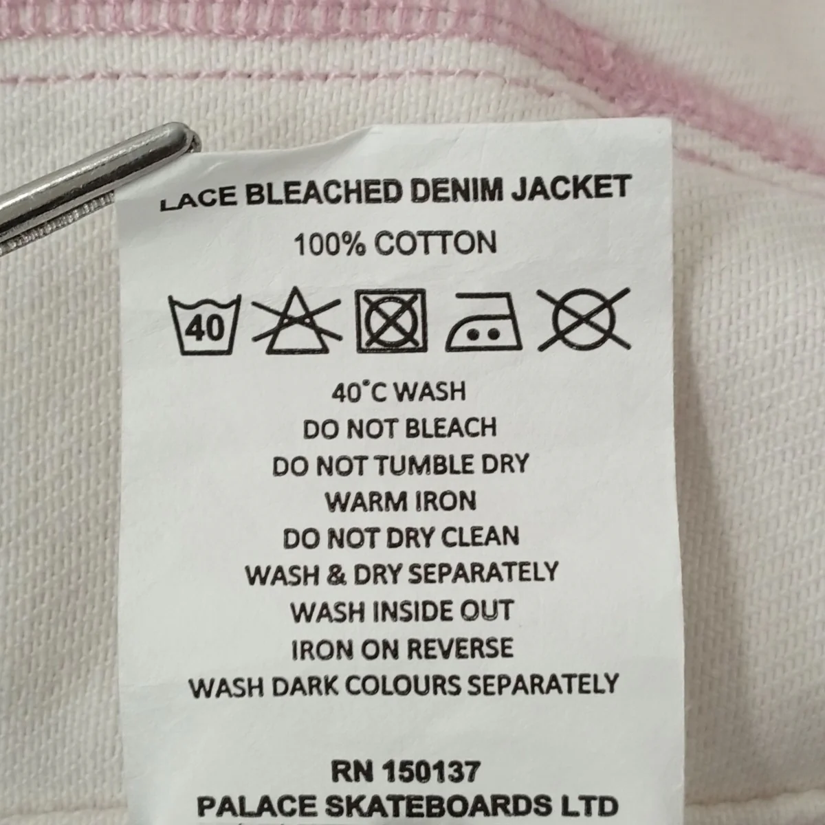 26SSLACE BLEACHED DENIM JACKET花柄デニムジャケット - Image 4