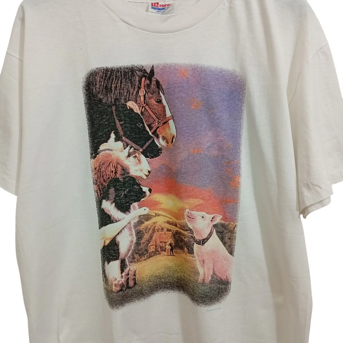 90s ベイブ ムービーTシャツ - Image 5