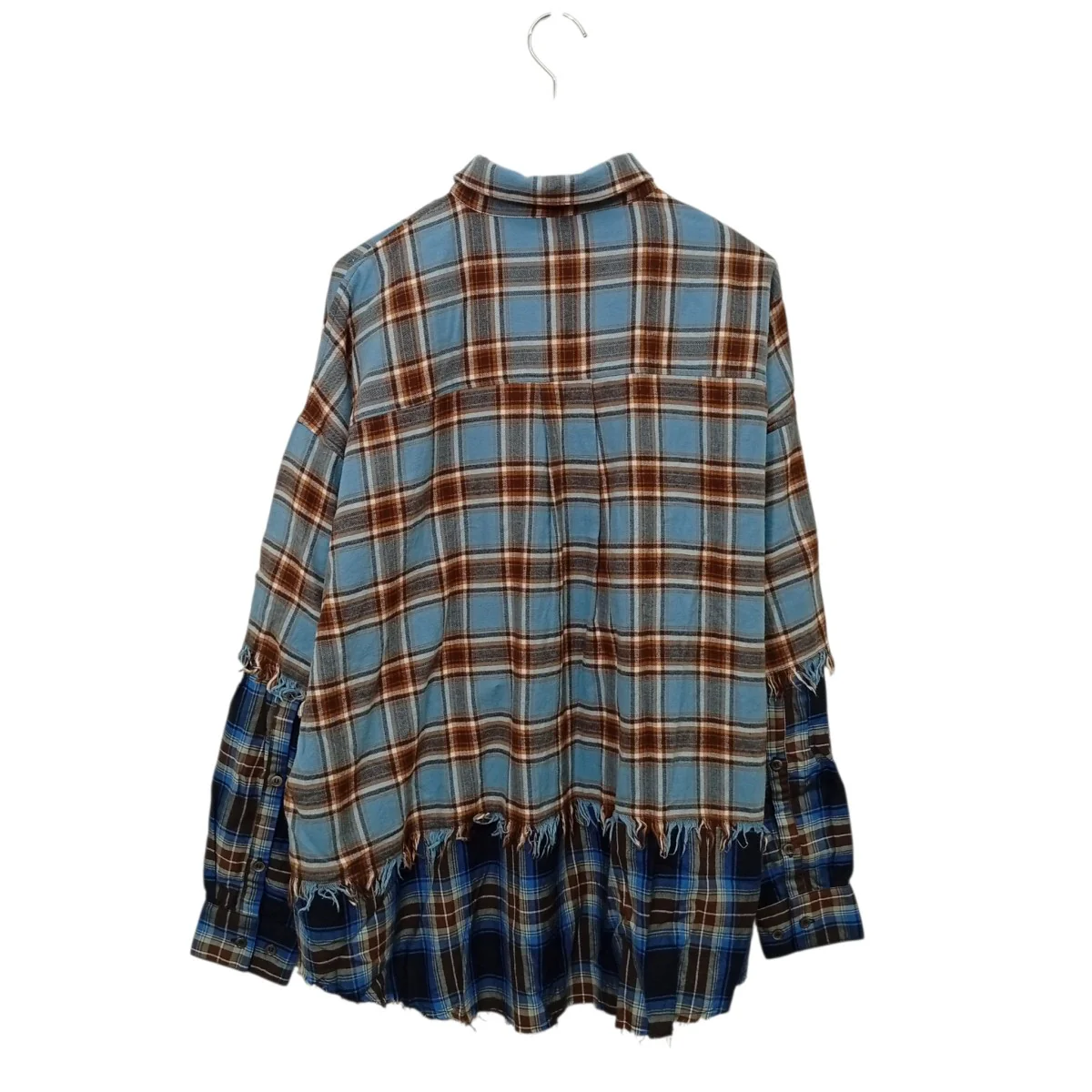 Check Oversized Shirtsチェック長袖シャツ21241316103 - Image 2
