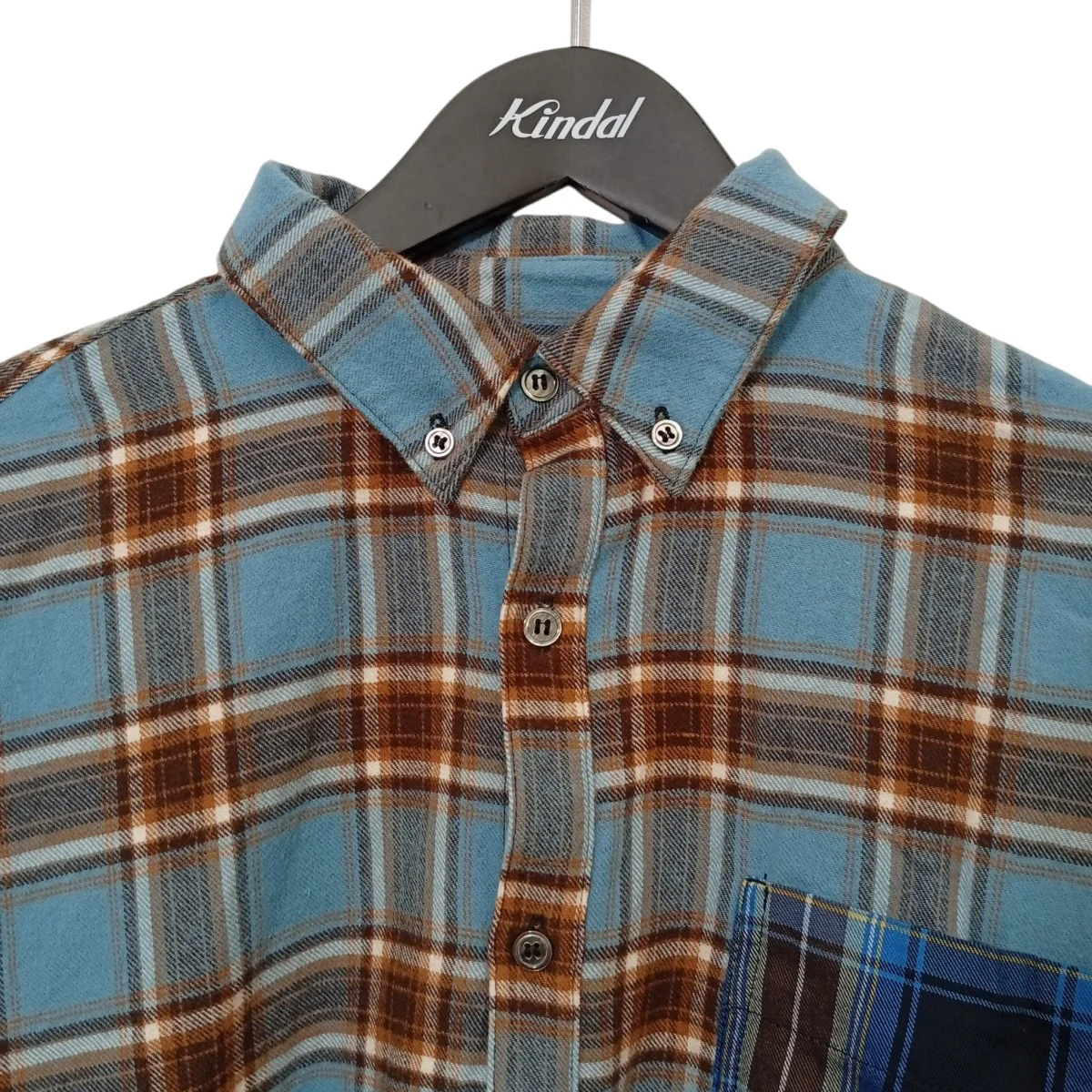 Check Oversized Shirtsチェック長袖シャツ21241316103 - Image 5
