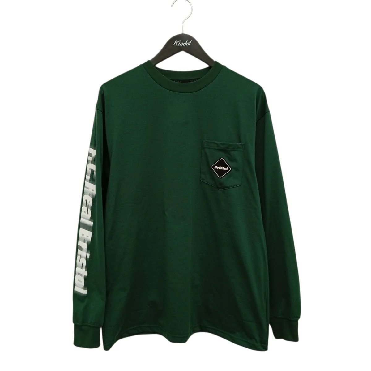 25SSBLURRED LOGO L S TEAM POCKET TEEロングスリーブカットソーFCRB-250082
