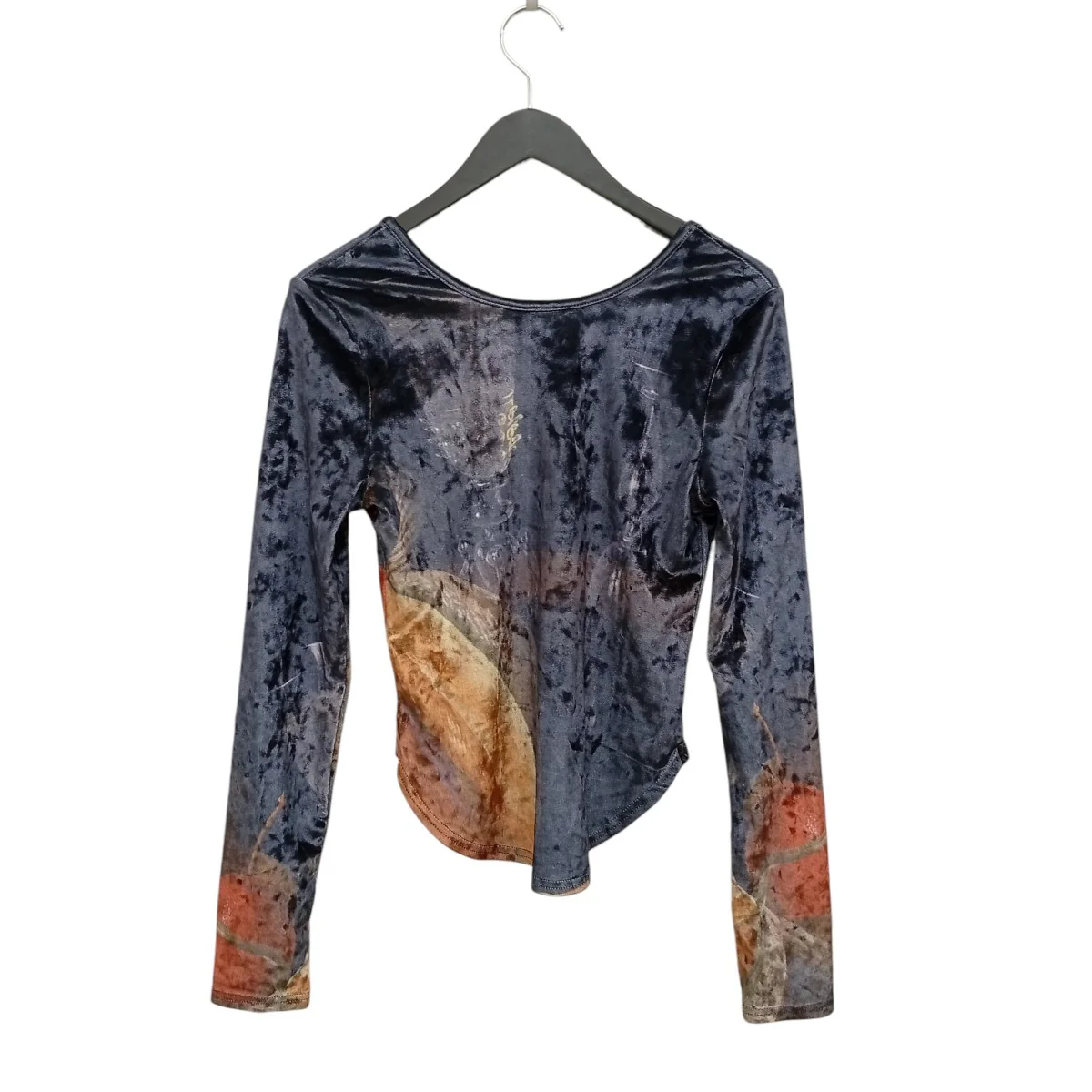 Velour Art Print Topロングスリーブカットソー01-TP011-24-03 - Image 2
