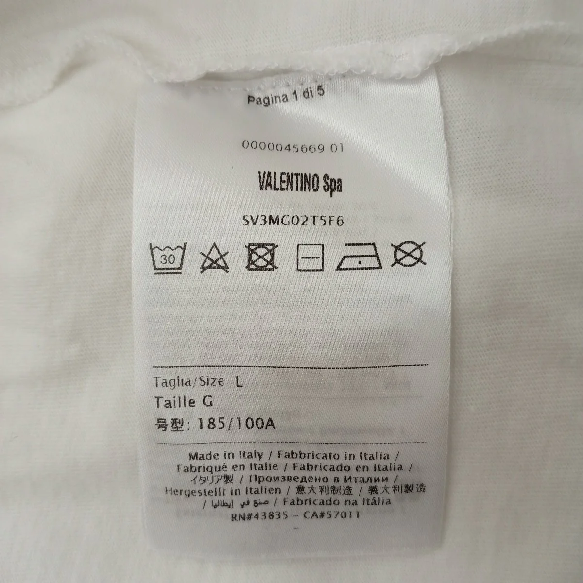 Deconstructed Vlogo半袖カットソーSV3MG02T5F6 - Image 4