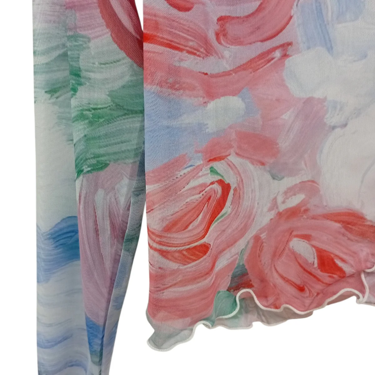 Swan see-through topsタートルネックカットソー - Image 5