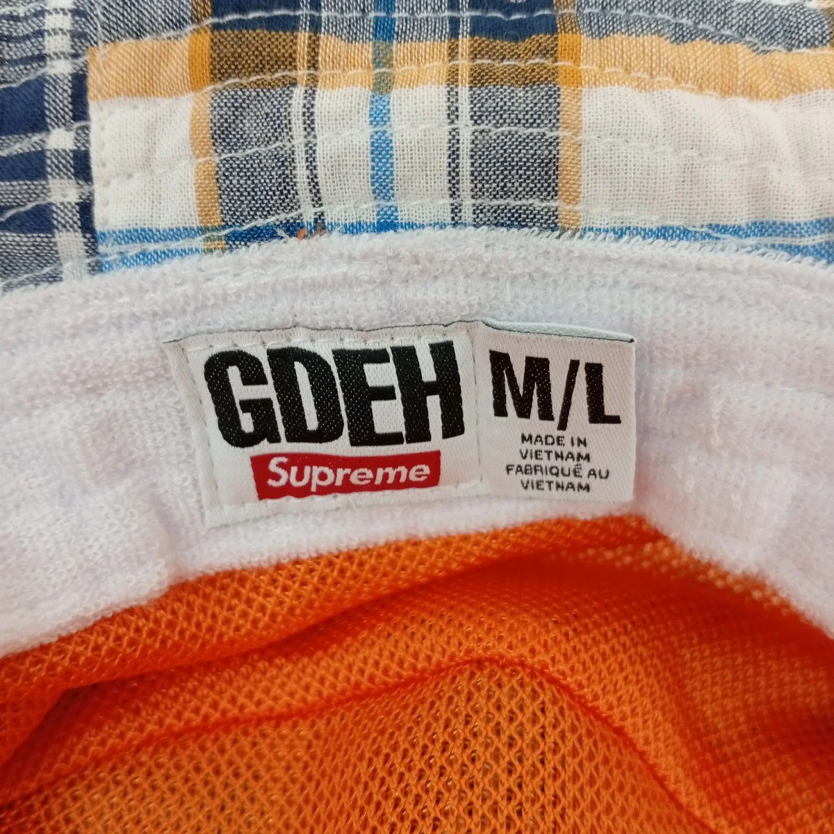 25SSGOODENOUGH Patchwork Madras Crusherバケットハット - Image 6