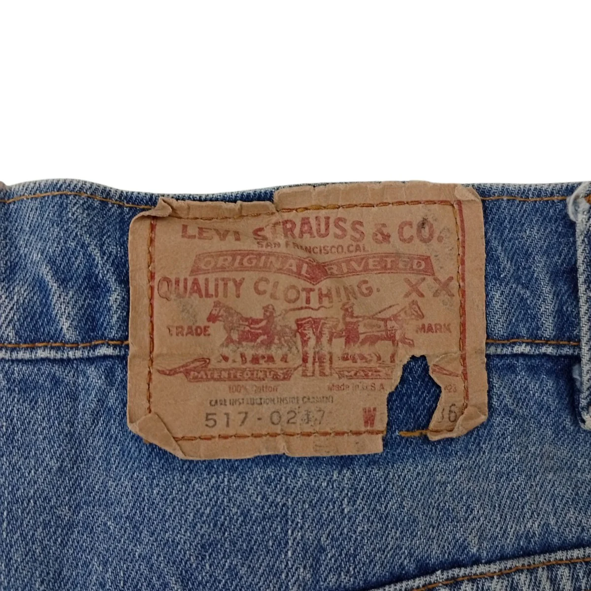 80s USA製 653工場フレアデニム517-0217 - Image 4