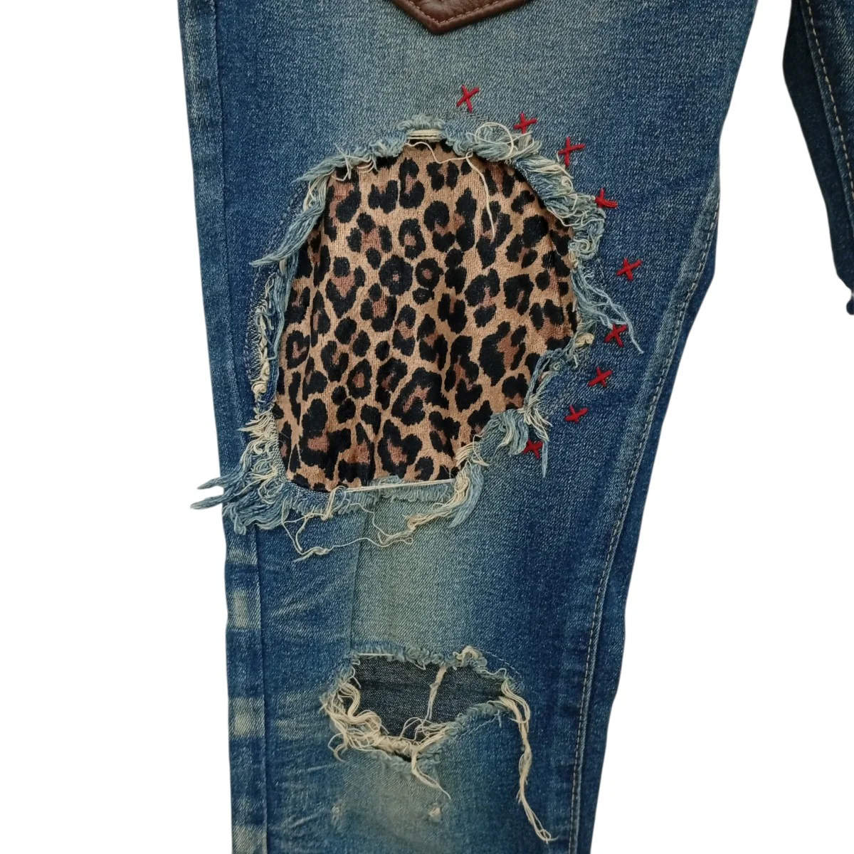 パッチワークデニムパンツ - Image 8