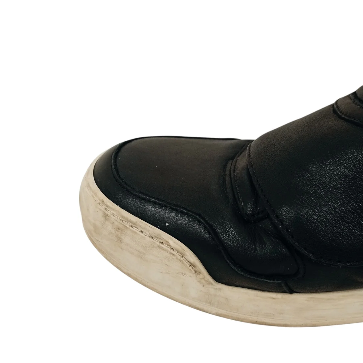 Quilted Biker High-Top SneakersレザースニーカーW6H T323 D591 - Image 9
