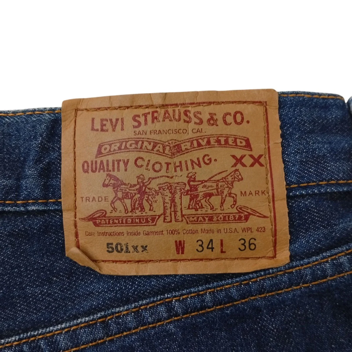 501 米国製 サンベニート工場 ボタン裏553デニムパンツ - Image 4