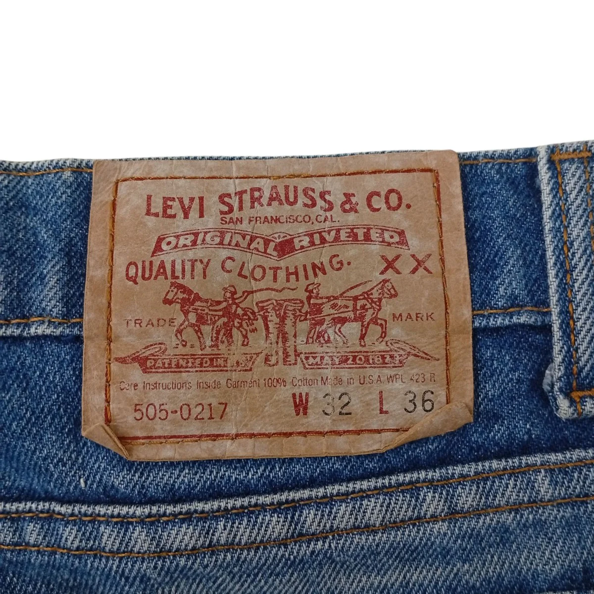 505-0217 米国製 ボタン裏525デニムパンツ - Image 5