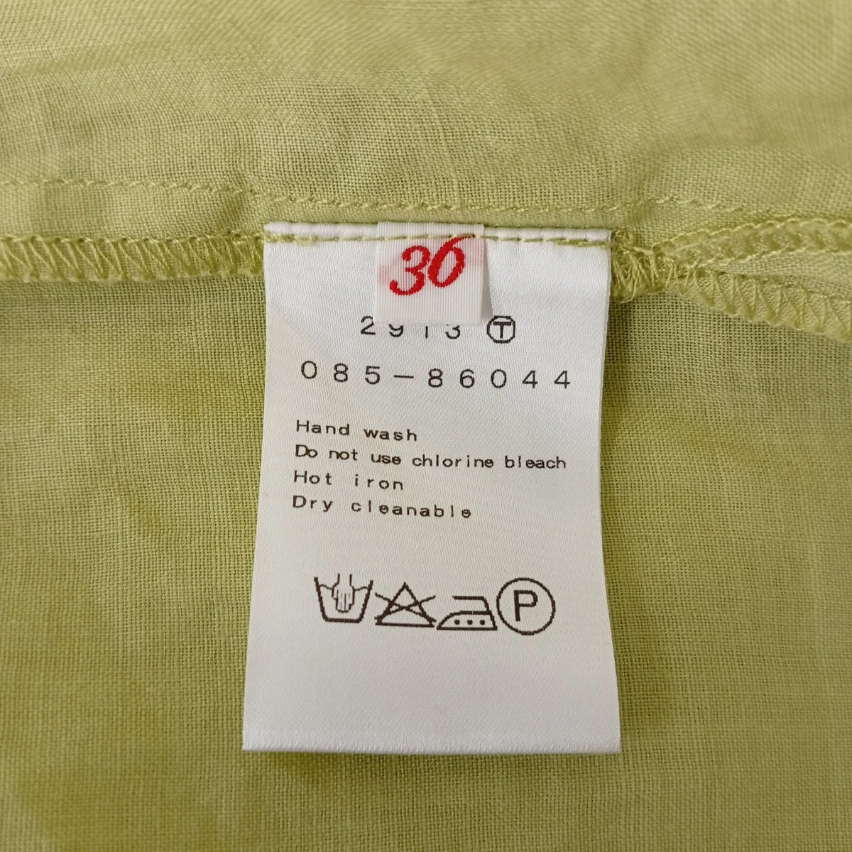 ペーパーリネンフリルシャツノースリーブブラウス085-86044 - Image 4