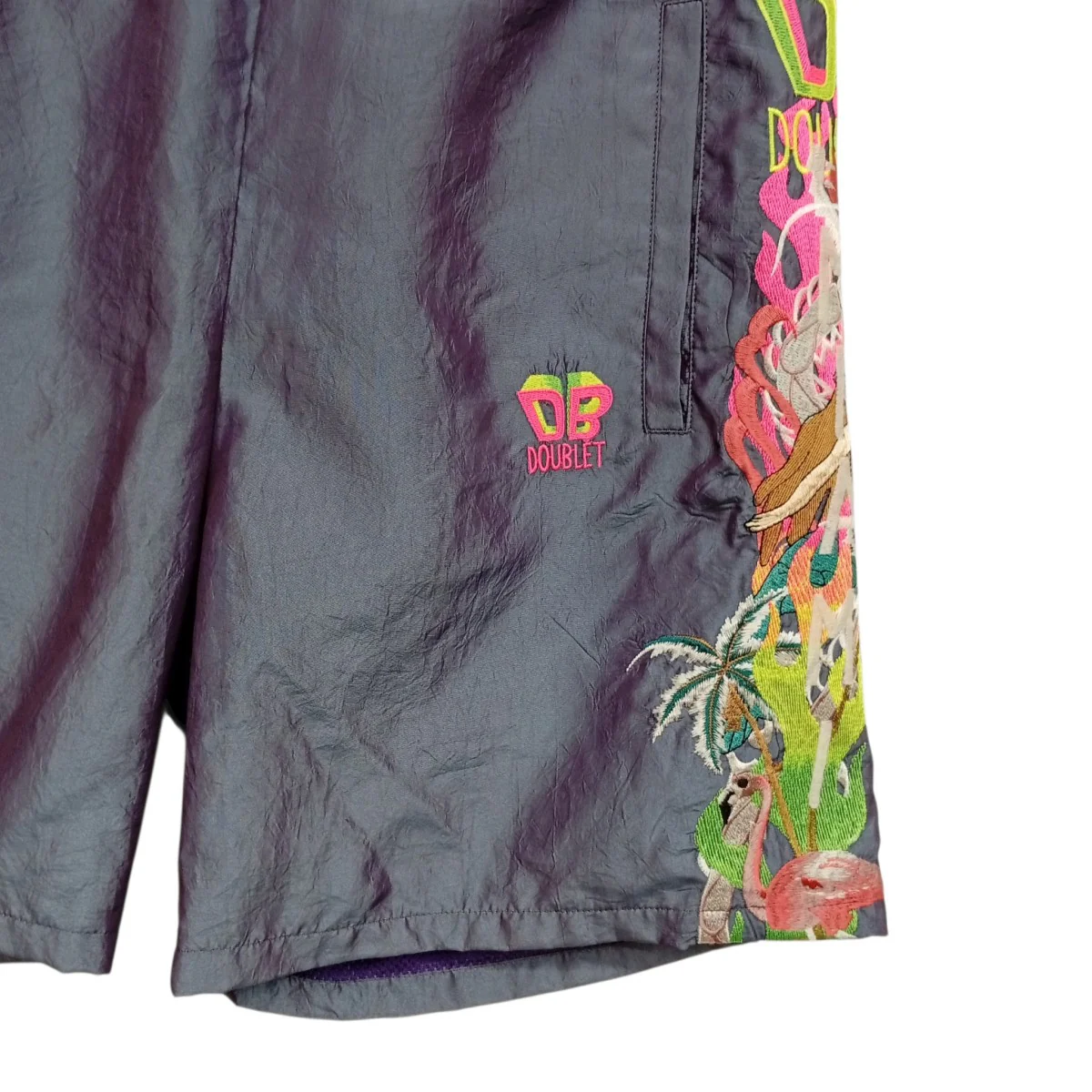刺繍シャンブレーショーツハーフパンツ19SS09PT95 - Image 5