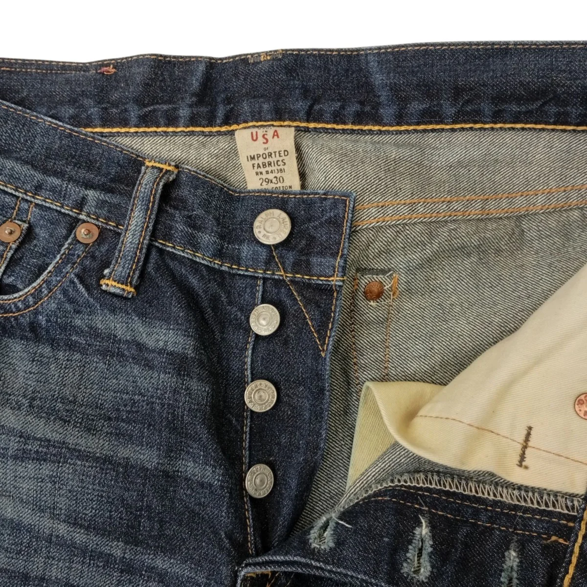 JAPAN WOVEN セルビッチデニムパンツ - Image 3