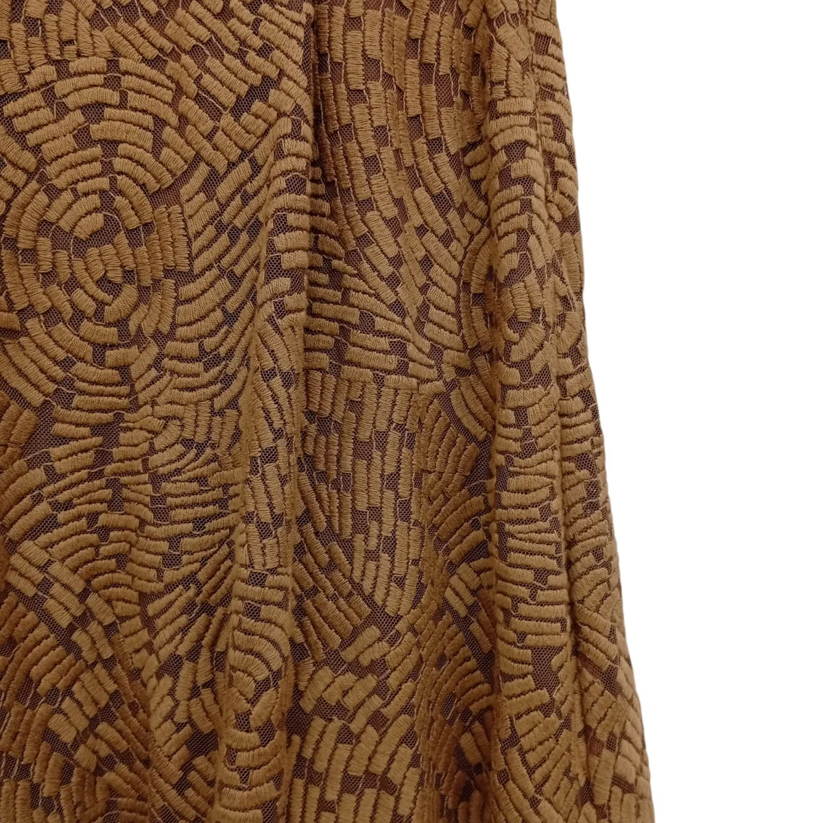 レース刺繍レイヤードフレアロングスカート630-1220006 - Image 5
