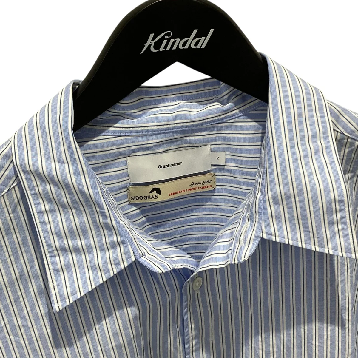 SIDOGRAS S S Oversized Regular Collar ShirtストライプレギュラーカラーシャツGM252-50012 - Image 3