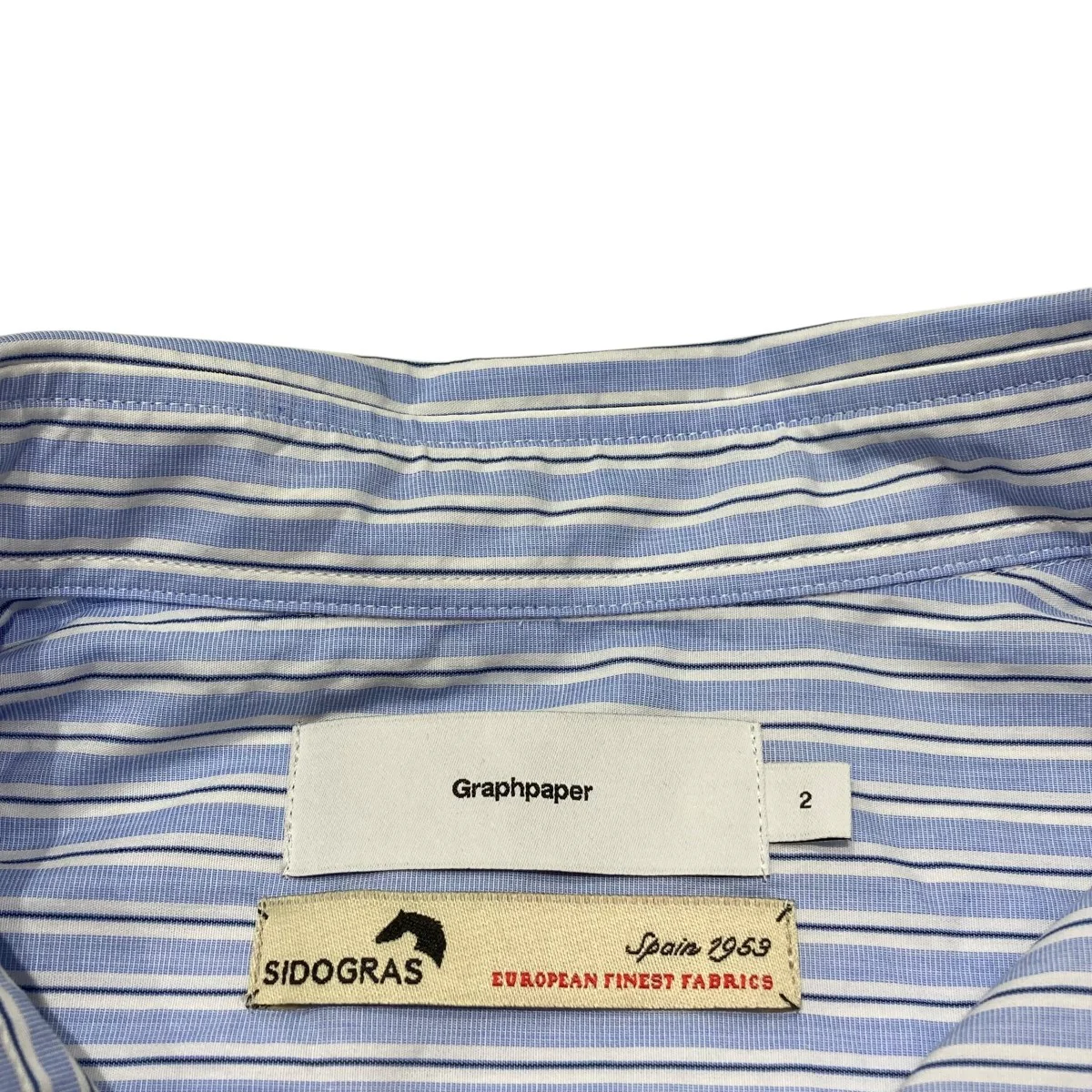 SIDOGRAS S S Oversized Regular Collar ShirtストライプレギュラーカラーシャツGM252-50012 - Image 5
