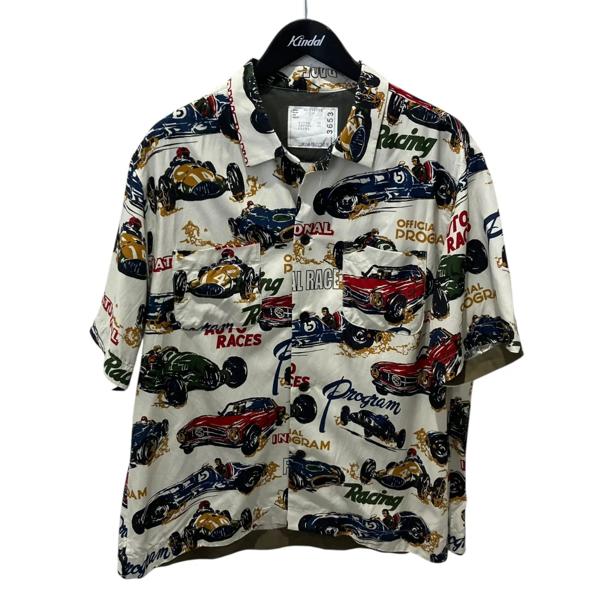 25SSCar Race Tropical Print Shirt半袖シャツ25-03653M