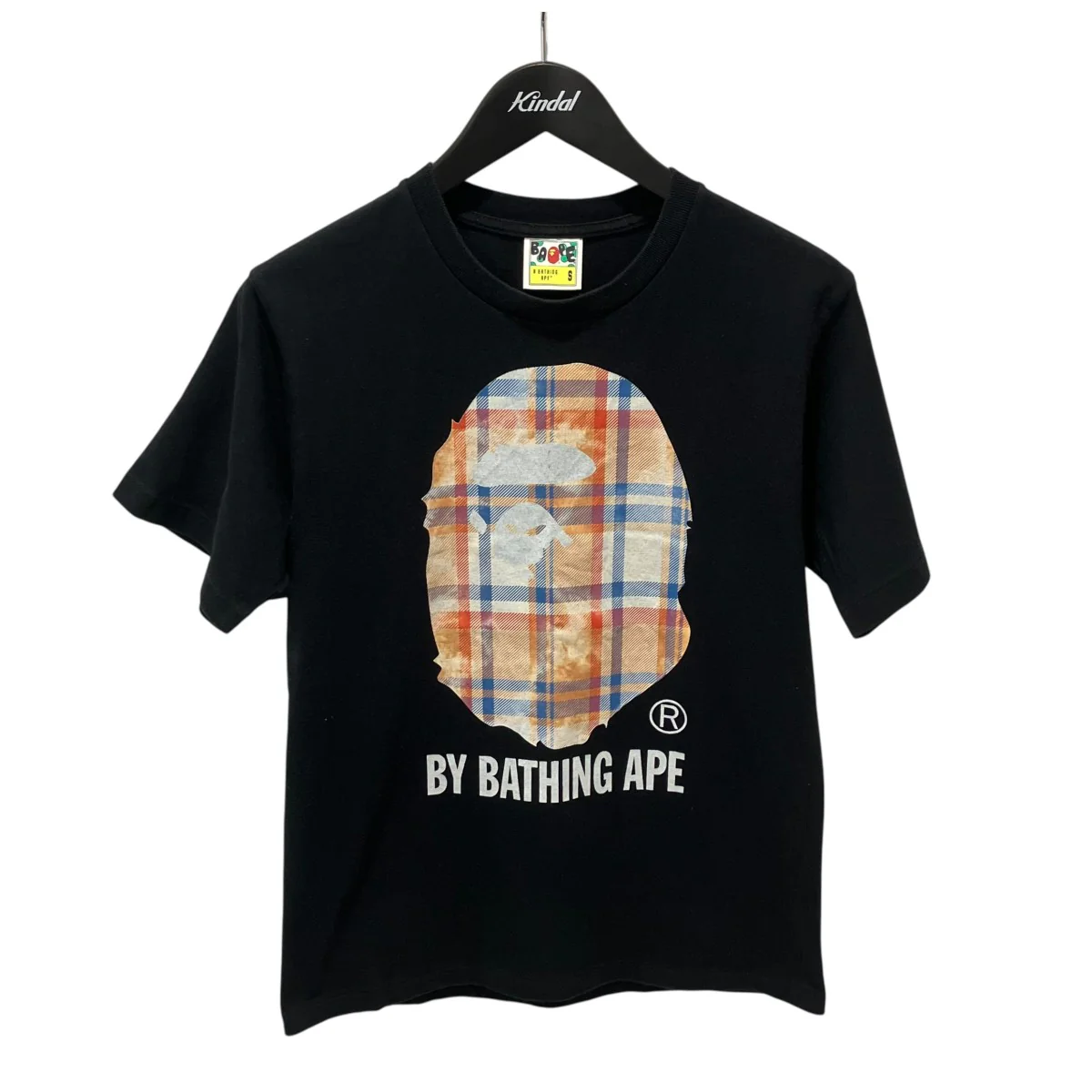 Black Bleached Bape Check T-ShirtTシャツ001TEK301038M