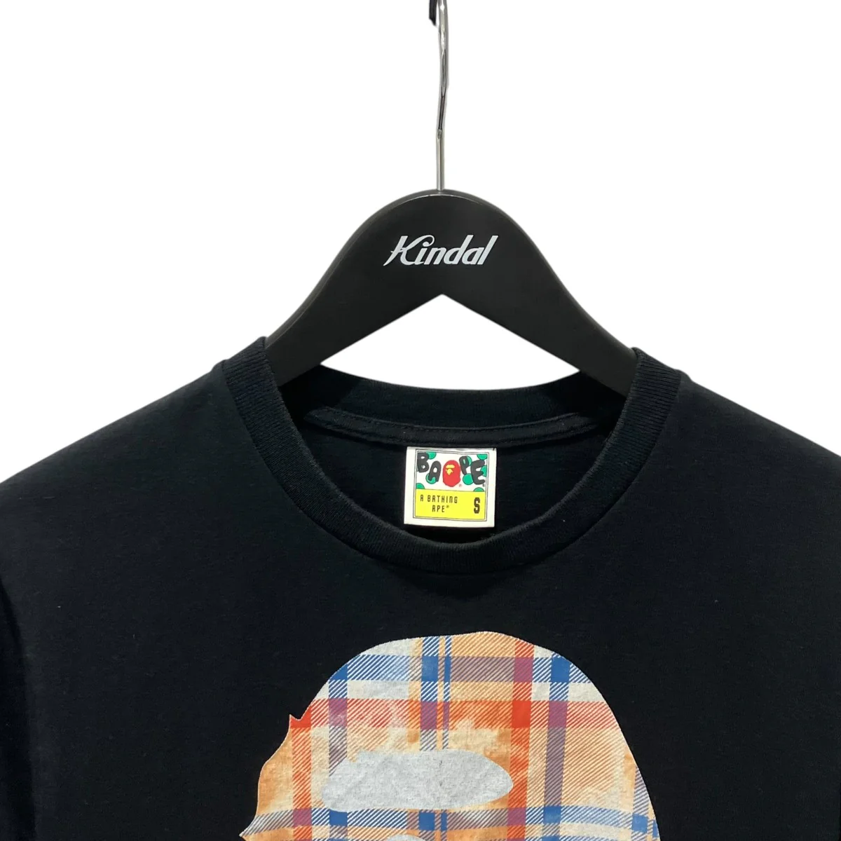 Black Bleached Bape Check T-ShirtTシャツ001TEK301038M - Image 3
