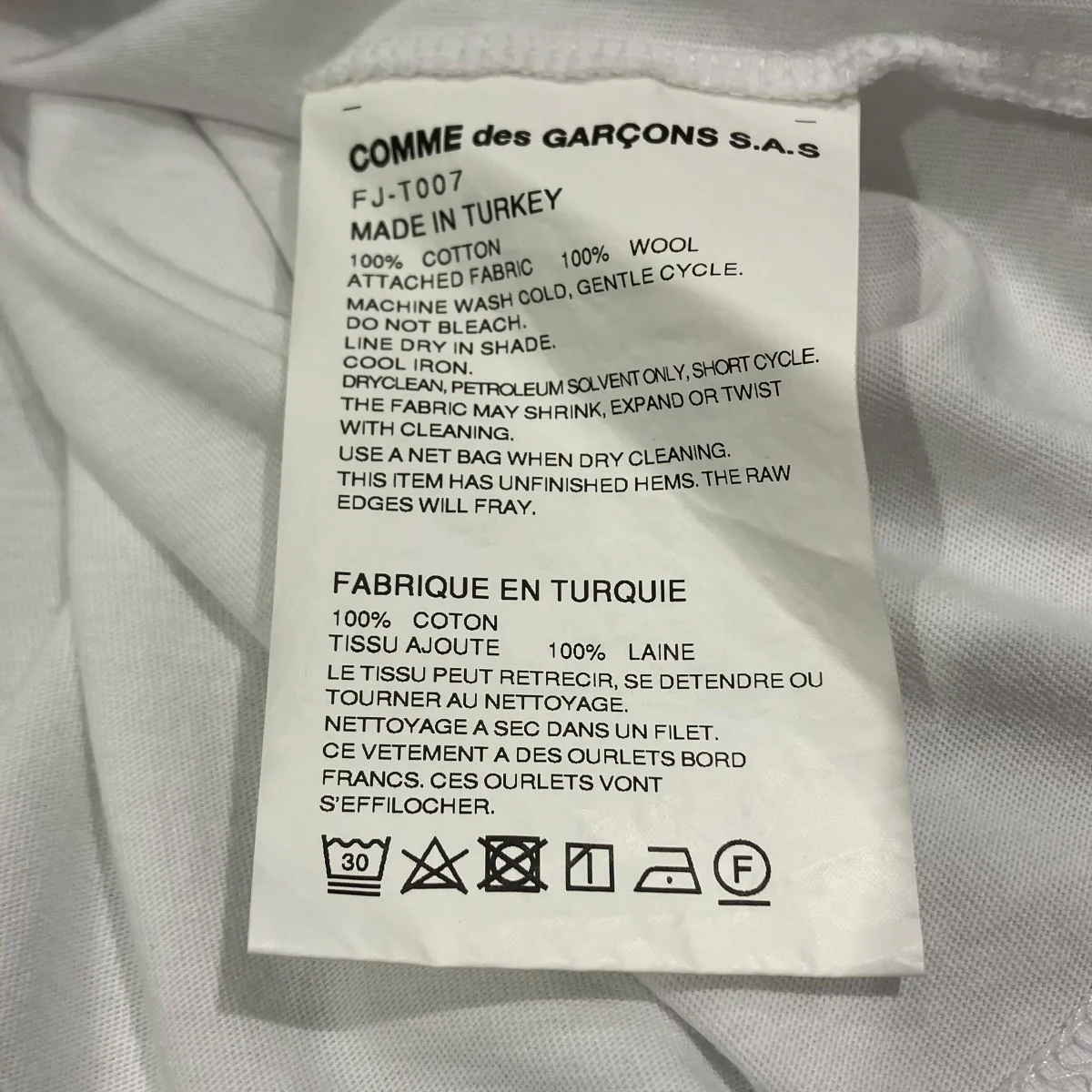 インサイドアウトパッチワークTシャツTシャツFJ-T007 - Image 6