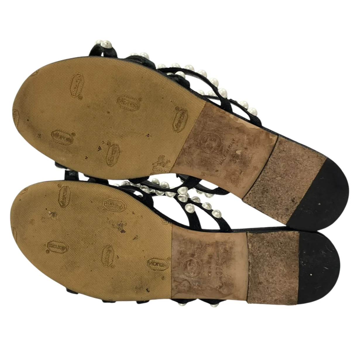 フェイクパールストラップ フラットサンダルサンダル - Image 6