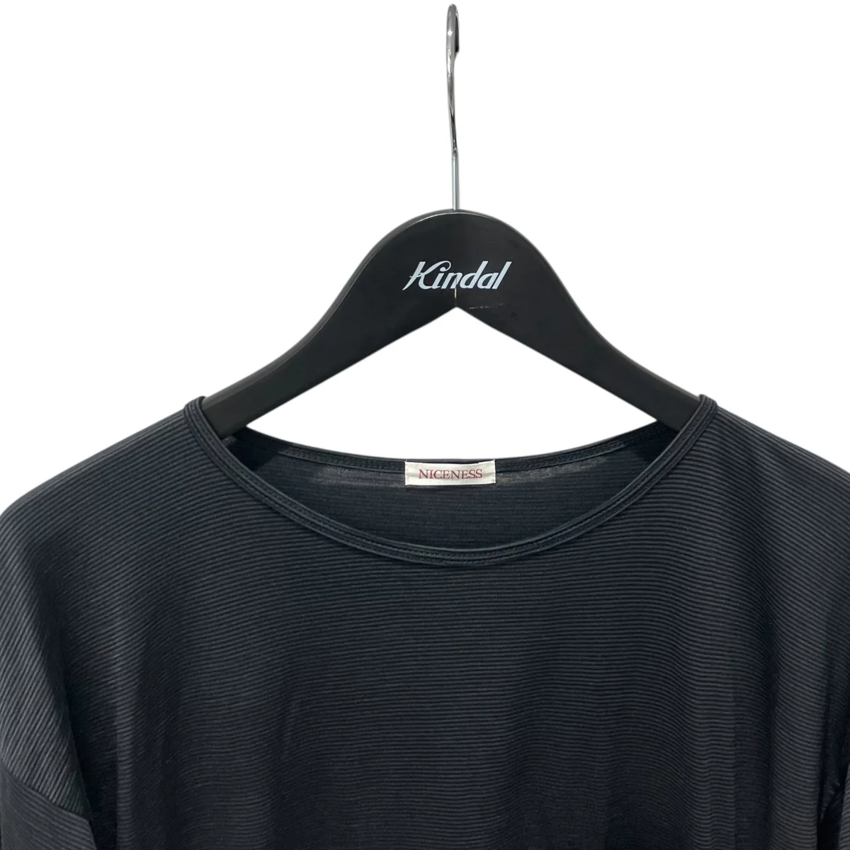R.SANDIN Stripe Wool Pocket T-ShirtTシャツNN-3402J15 - Image 3